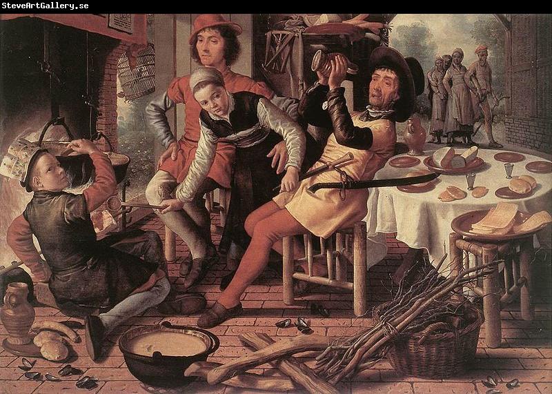 Pieter Aertsen Peasants by the Hearth